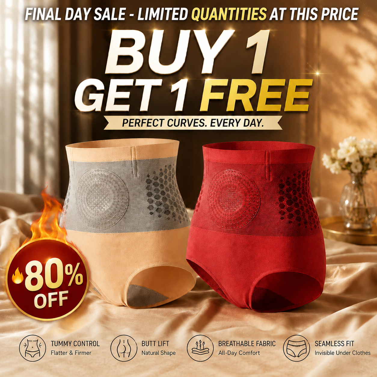 🎉【Buy 1 Get 1 Free】Sfrcord® Official Brand Store |2026 4-In-1 Micro-Particle Sculpting & Fat-Burn Short