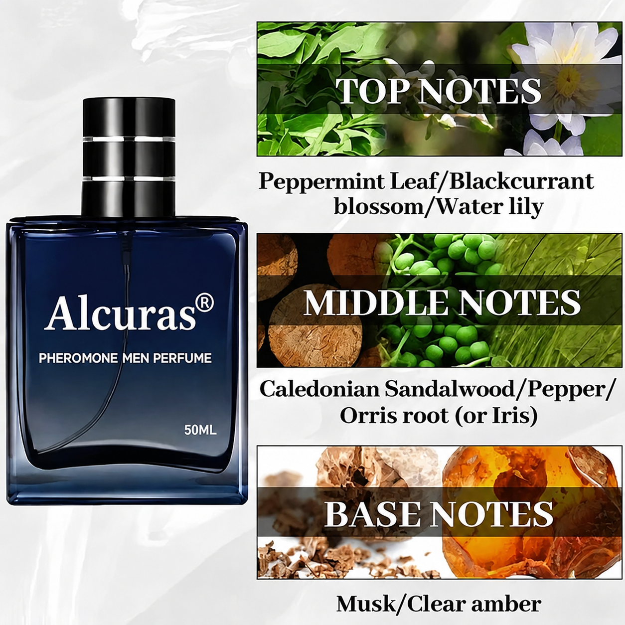 Alcuras®  Pheromone Perfume | Boost Personal Charm for First Date & Social Occasions Long Lasting Scent