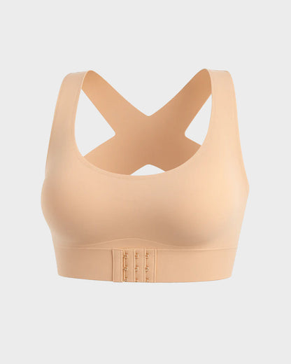 🔥Front Closure Cross-Back Wireless Posture Bra