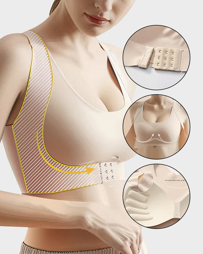 🔥Front Closure Cross-Back Wireless Posture Bra