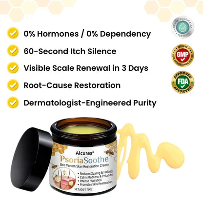 Alcuras® PsoriaSoothe Bee Venom Skin-Restoration Cream