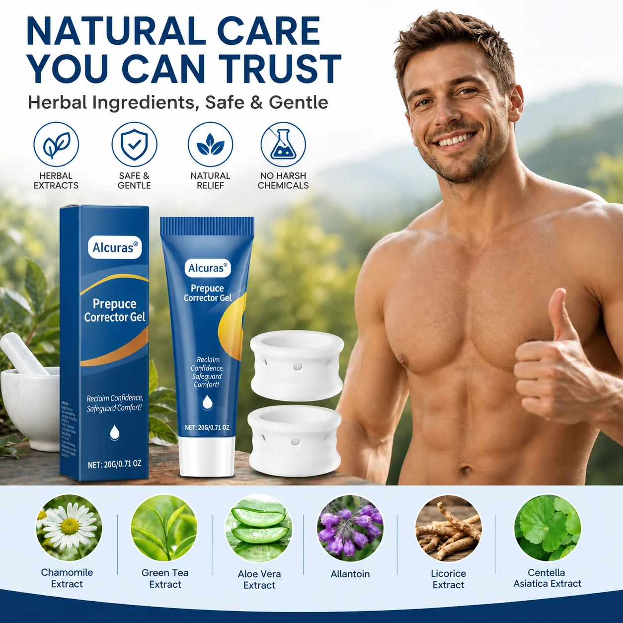 Alcuras® Gentle Foreskin Corrector Gel – Soothing, Natural Relief