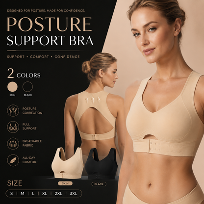 🔥Front Closure Cross-Back Wireless Posture Bra